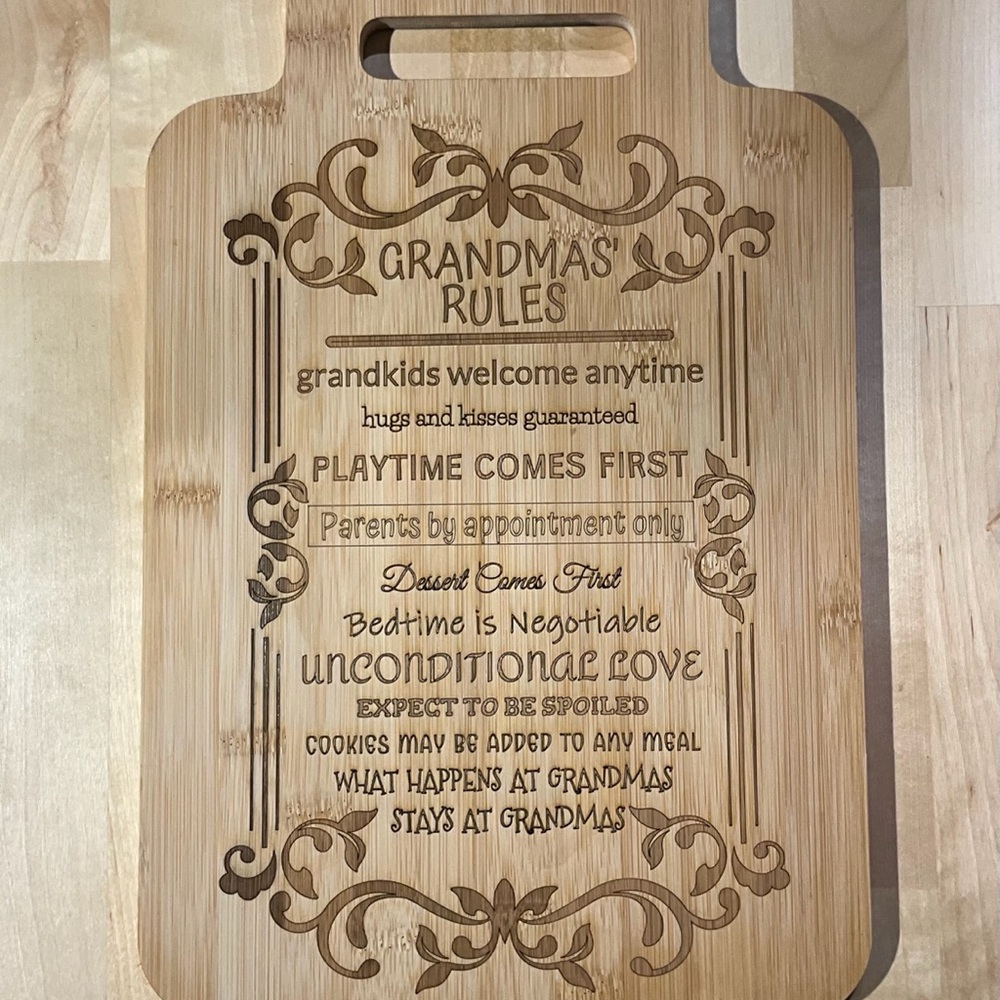 Engraved Bamboo Cutting Board